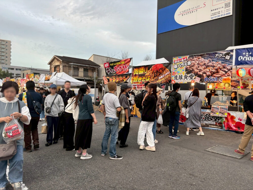 川越肉祭りの開催風景