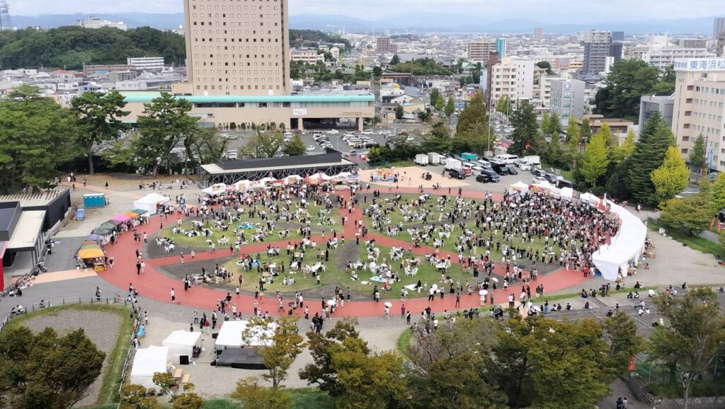 浜松出世城ぎょうざ祭りの開催風景