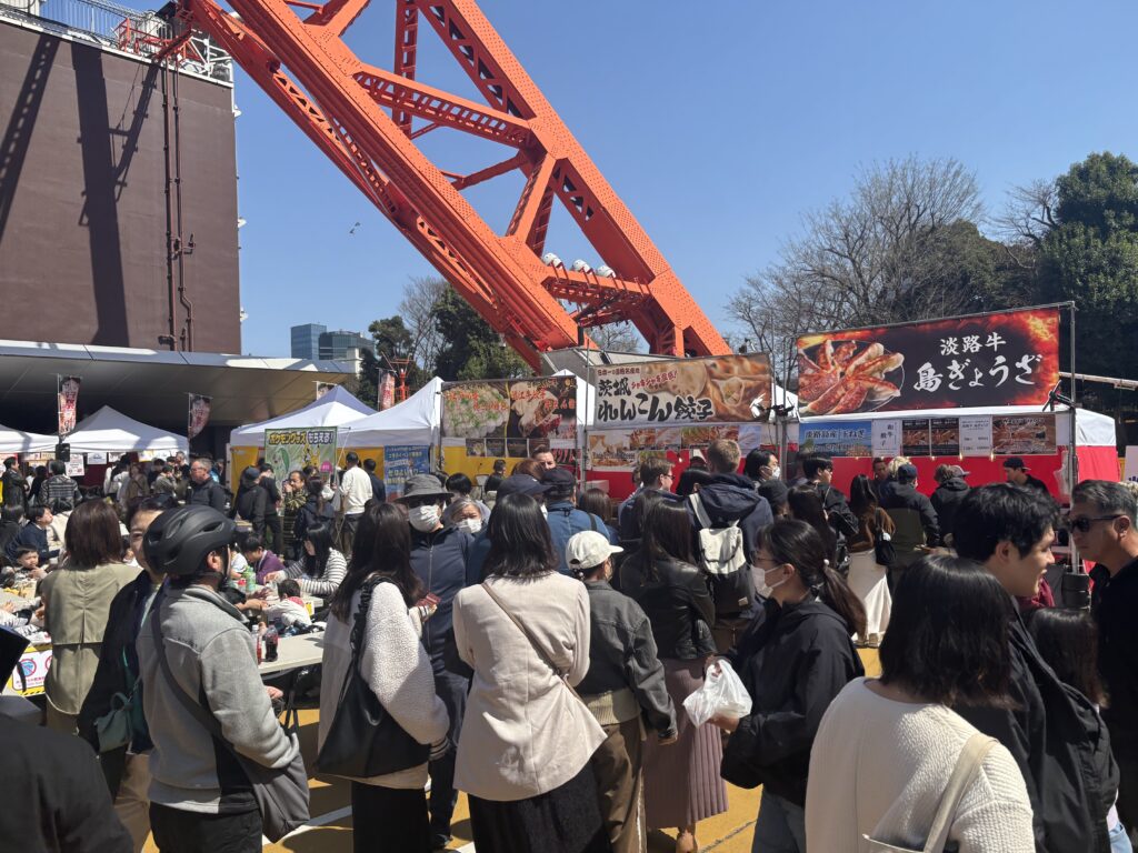 餃子祭in東京タワーの開催風景