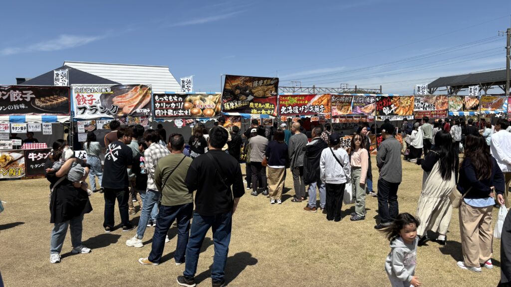 全国ぐっと‼餃子まつりin白河の開催風景